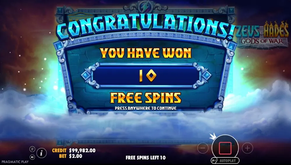 Gratis testen: Zeus vs Hades Demo von Pragmatic Play
